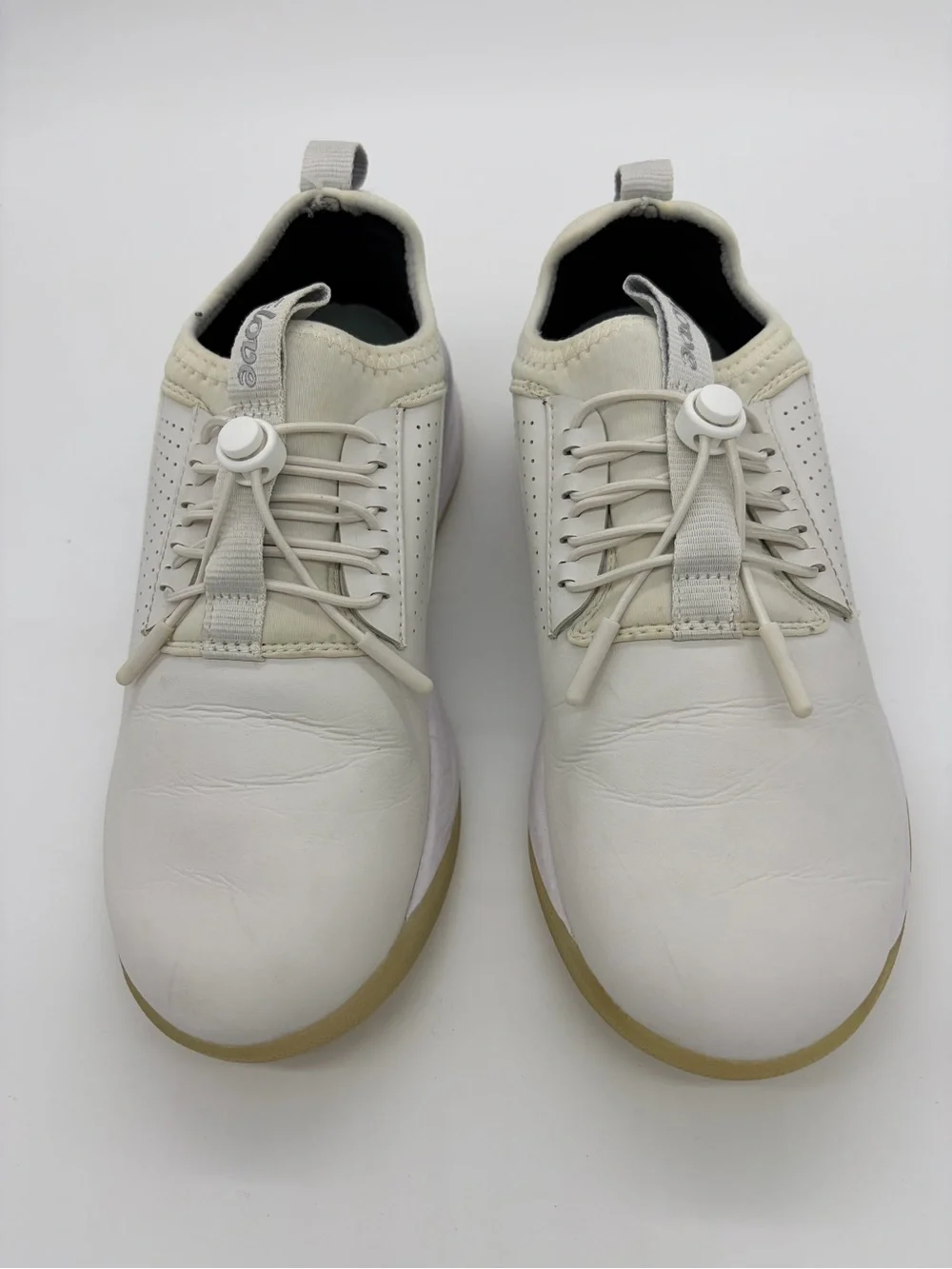 Clove Women's White Slip-On Lace-Toggle Sneakers - Size 7